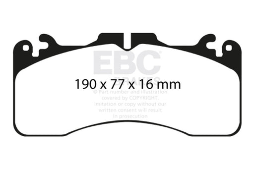 EBC redstuff brake pads front fits 2009 Lexus Ls460 4 6 Sport