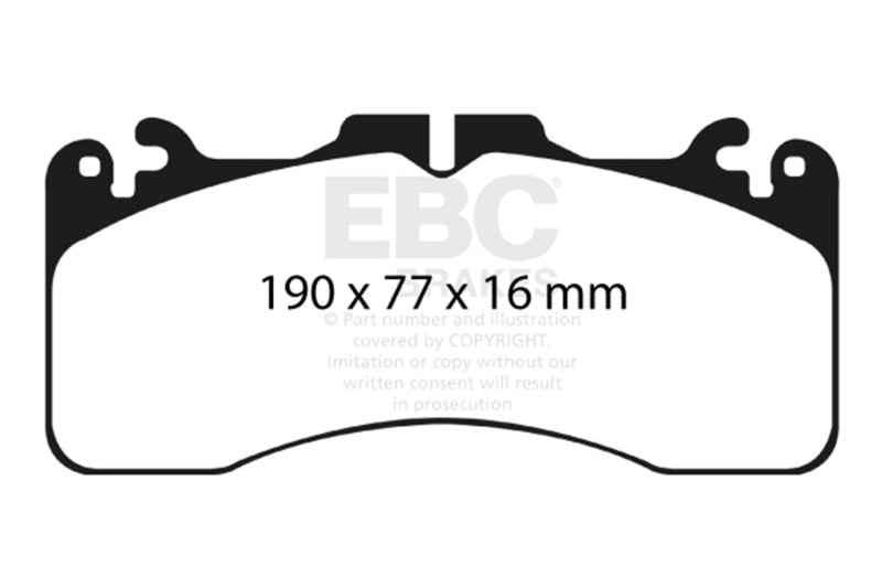 EBC redstuff brake pads front fits 2009 Lexus Ls460 4 6 Sport