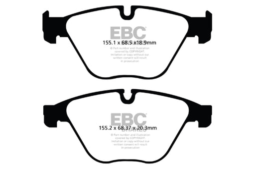 EBC yellowstuff brake pads front fits 2010 Bmw 535i 3 0 Turbo F10
