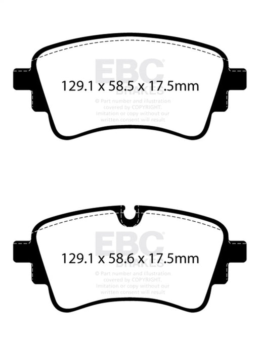 EBC yellowstuff brake pads rear fits 2020 Audi A4 B9 2 0t