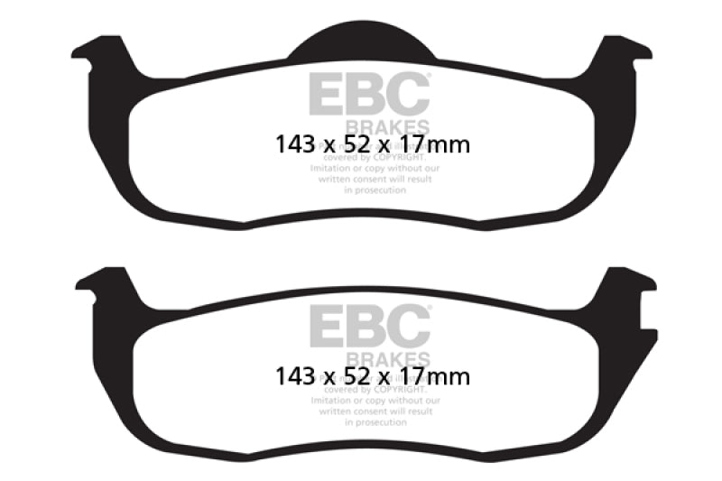 EBC yellowstuff brake pads rear fits 2004 05 Infiniti Qx56 5 6