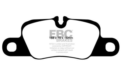 EBC redstuff brake pads rear fits 2012 15 Porsche 911 991 Cast Iron