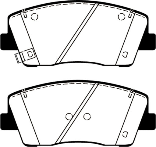 EBC redstuff brake pads front fits 2019 Genesis G70 2 0t