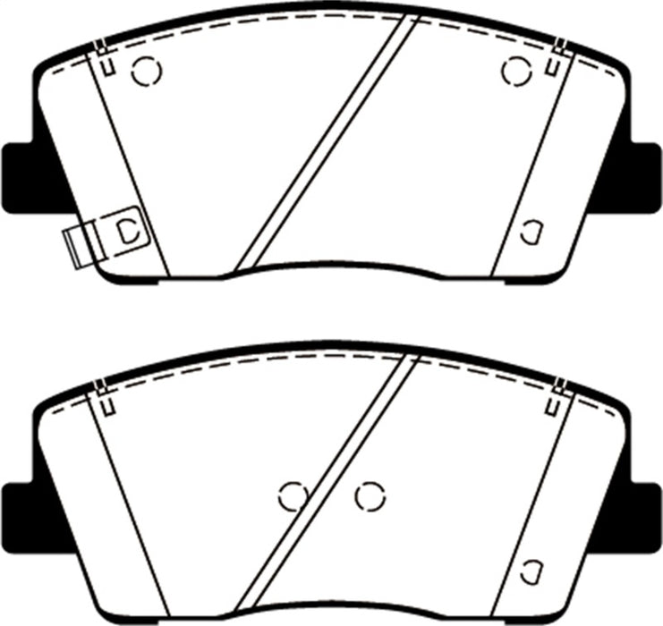 EBC redstuff brake pads front fits 2019 Genesis G70 2 0t