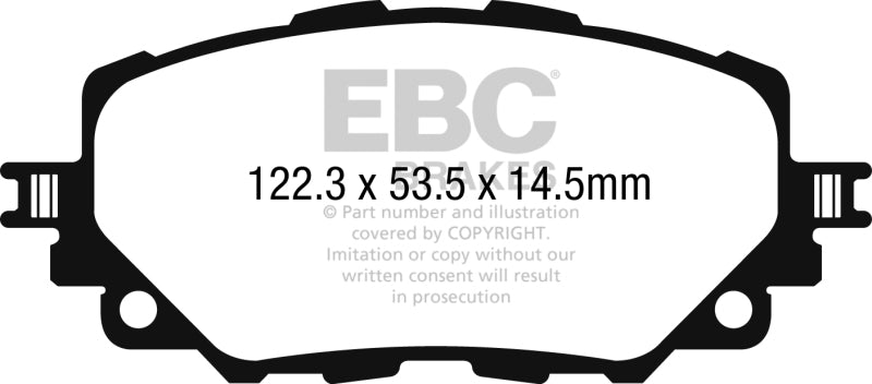 EBC redstuff brake pads front fits 2015 17 Mazda Miata Mx 5