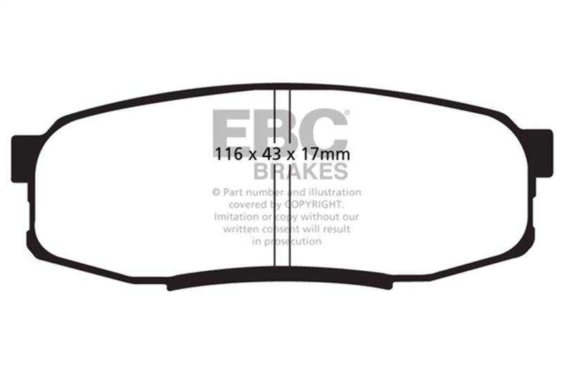 EBC greenstuff brake pads rear part DP61816 fits 2008 Lexus Lx570 5 7