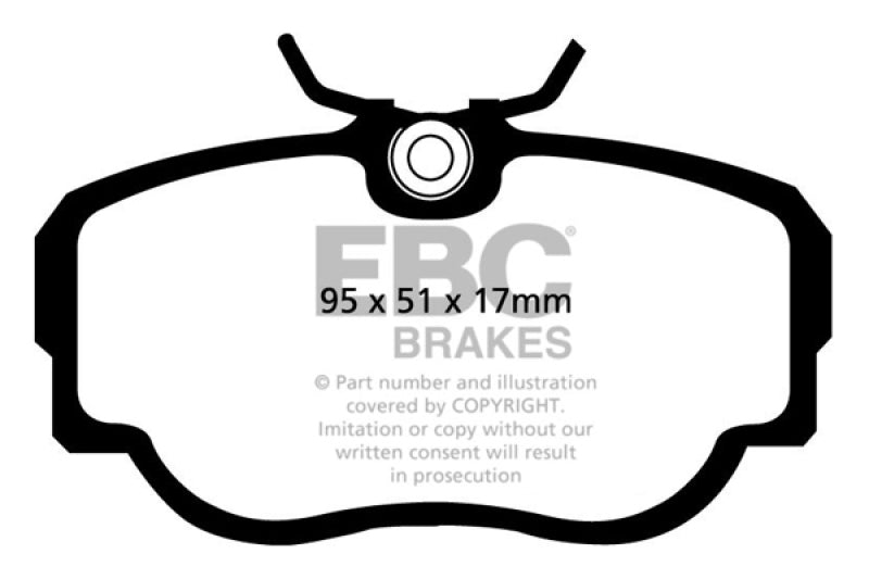 EBC yellowstuff brake pads front fits 1983 85 Bmw 318 1 8 E30