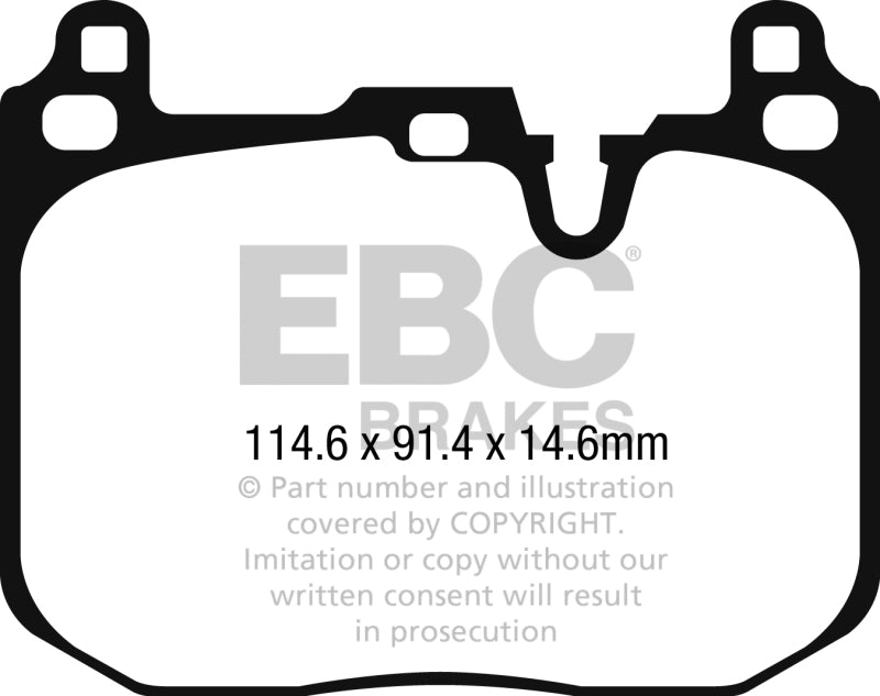 EBC yellowstuff brake pads front fits 2015 Mini Cooper John Cooper Works