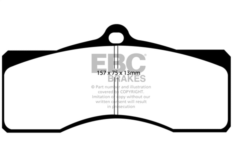 EBC redstuff brake pads front fits 1968 69 Chevrolet Camaro 1st Gen 4 9
