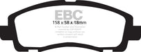 EBC greenstuff brake pads front part DP61753 fits 2005 14 Honda Ridgeline 3 5