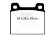 EBC redstuff brake pads fits 1973 77 Porsche 911 2 7l