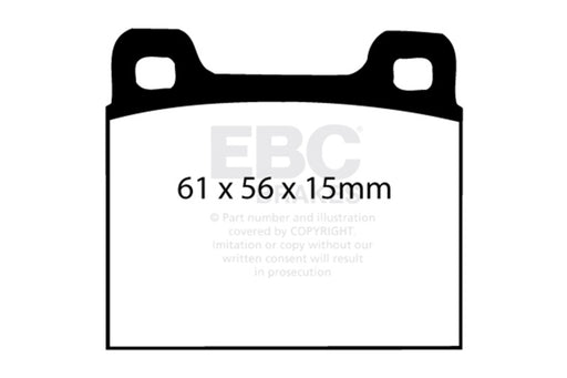 EBC redstuff brake pads fits 1973 77 Porsche 911 2 7l