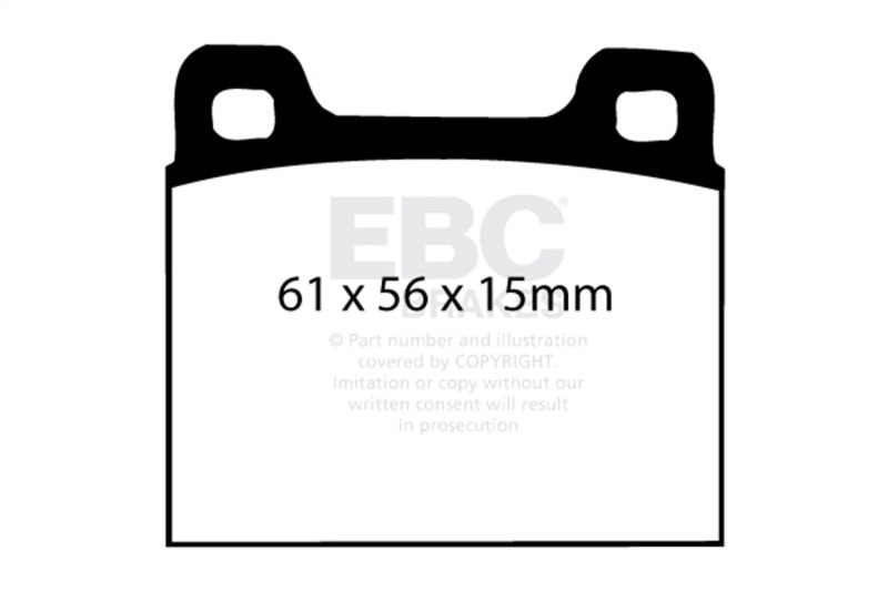 EBC redstuff brake pads fits 1973 77 Porsche 911 2 7l