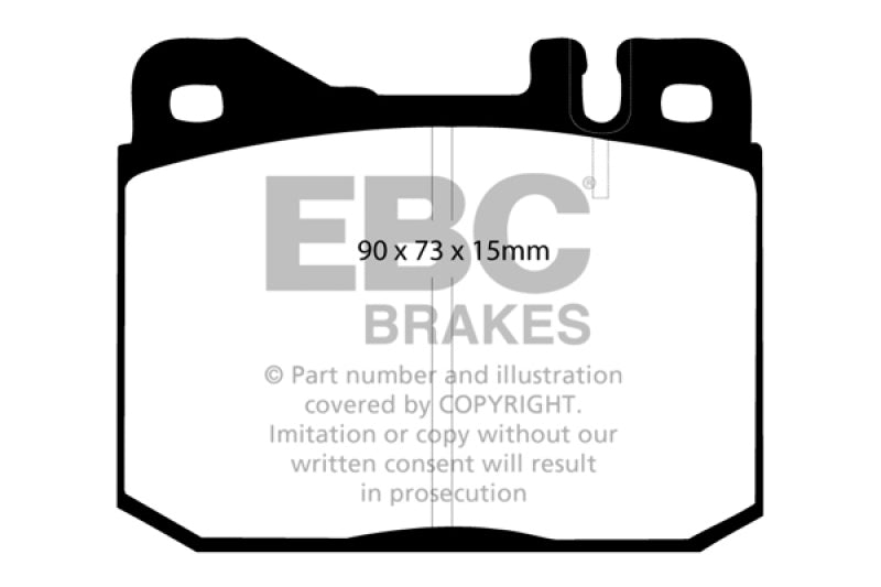 EBC redstuff brake pads front fits 1976 79 Mercedes Benz 230