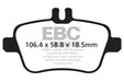 EBC ultimax brake pads rear part UD1646 fits 2013 Mercedes Benz Cla250 2 0 Turbo Ultimax2