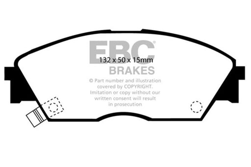 EBC yellowstuff brake pads front fits 1990 92 Honda Civic Crx 1 6 Si