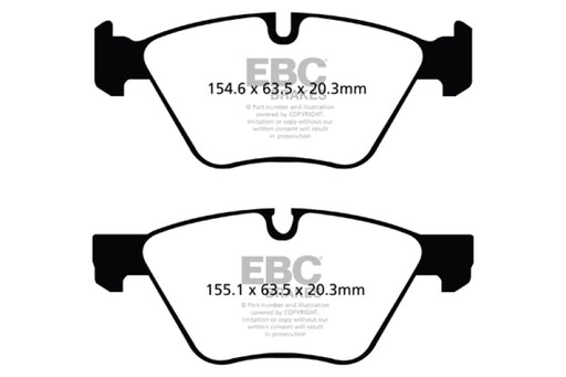 EBC yellowstuff brake pads front fits 2009 Bmw Z4 3 0 E89