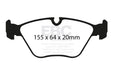 EBC redstuff brake pads front fits 2004 06 Bmw X3 2 5 E83