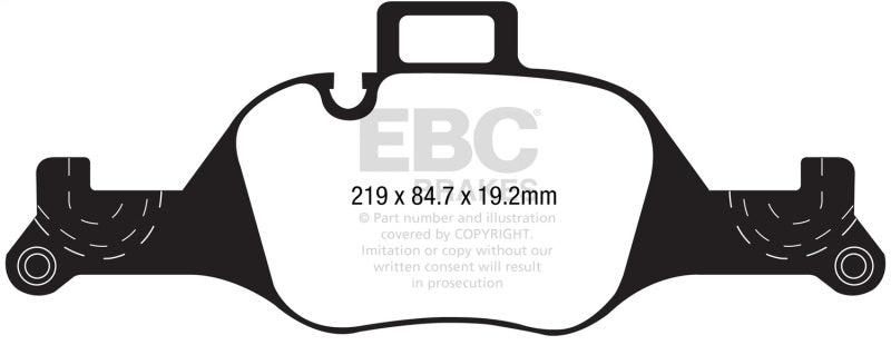 EBC redstuff brake pads front fits 2017 Bmw 530 G30