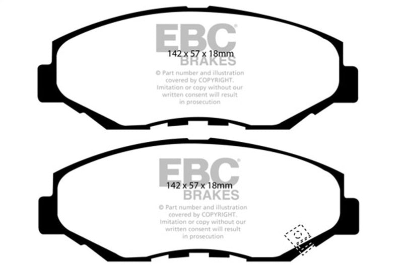 EBC greenstuff brake pads front part DP61655 fits 2002 04 Honda Cr V 2 4