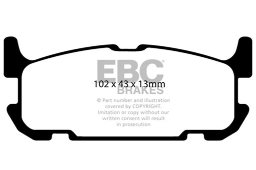 EBC greenstuff brake pads rear part DP21685 fits 2004 05 Mazda Miata Mx5 1 8 Sports Suspension