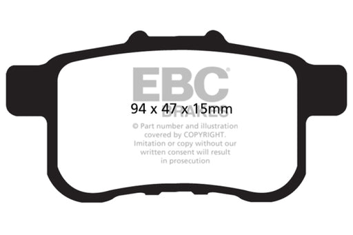 EBC redstuff brake pads rear fits 2009 14 Acura Tsx 2 4