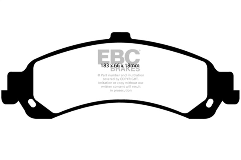 EBC yellowstuff brake pads rear fits 2002 Cadillac Escalade 5 3 Pbr