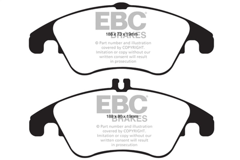 EBC redstuff brake pads front fits 2012 Mercedes Benz C250 Coupe 1 8 Turbo Sport Edition