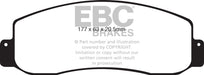 EBC greenstuff brake pads front part DP61777 fits 2005 07 Ford F250 Inc Super Duty 5 4 2wd