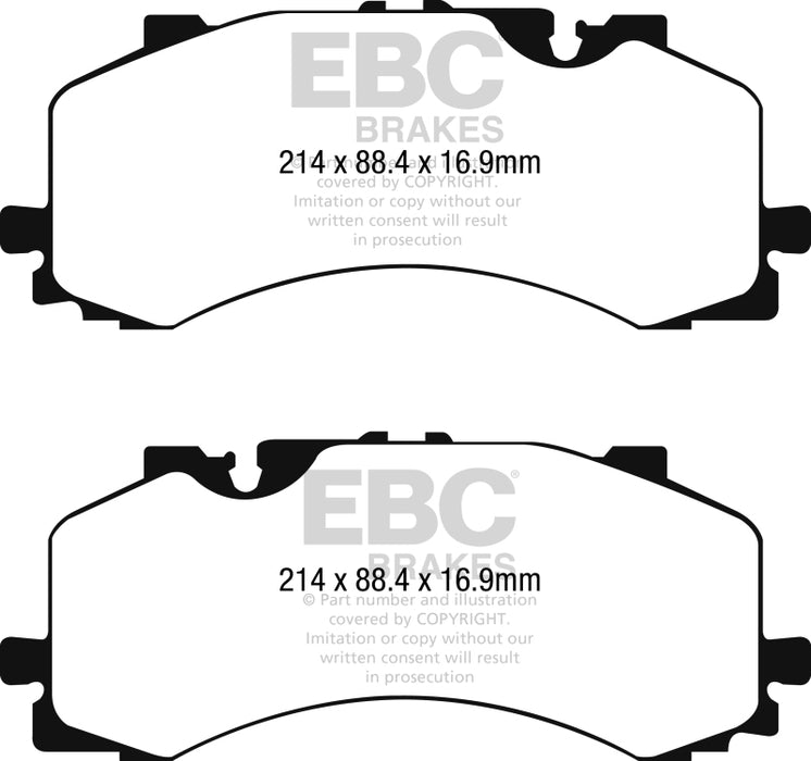 EBC yellowstuff brake pads front fits 2016 Audi Q7 3 0l Supercharged