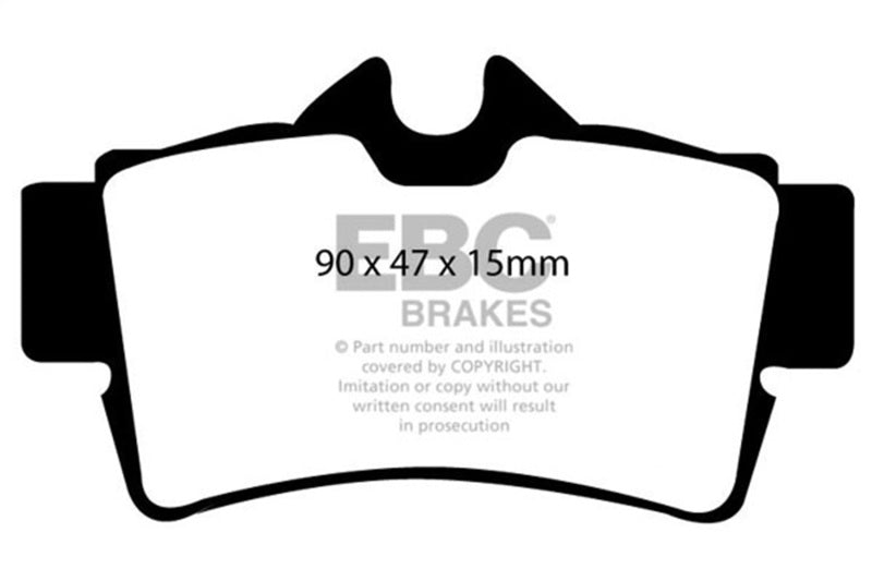 EBC yellowstuff brake pads rear part DP41156 fits 1994 04 Ford Mustang 4 6 Cobra