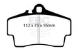 EBC redstuff brake pads rear fits 1998 05 Porsche 911 996 Cast Iron