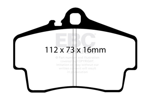 EBC redstuff brake pads rear fits 1998 05 Porsche 911 996 Cast Iron