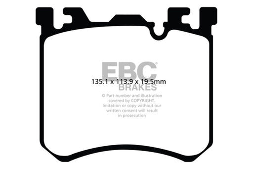 EBC yellowstuff brake pads front fits 2010 Bmw X5m 4 4 Twin Turbo