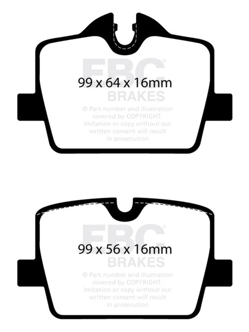 EBC bluestuff brake pads rear fits 2019 Bmw Z4 G29 2 0t