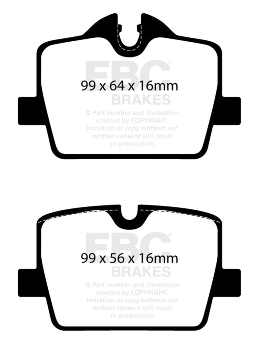 EBC bluestuff brake pads rear fits 2019 Bmw Z4 G29 2 0t