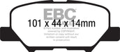 EBC yellowstuff brake pads rear fits 2014 Mazda 3 2 0 Mexico Build