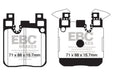 EBC bluestuff brake pads rear fits 2013 18 Bmw 335i F30