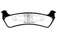 EBC yellowstuff brake pads rear fits 1995 01 Ford Explorer 4 0 2wd