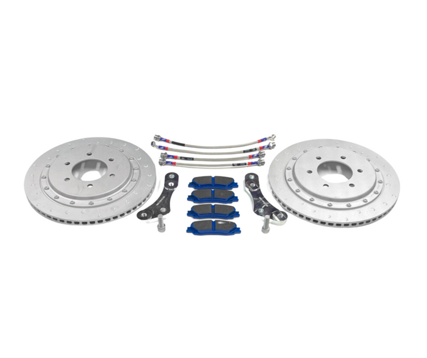 Alcon LC300 Rear brake pad and rotor upgrade kit.  Rotors, pads, lines, and brackets.