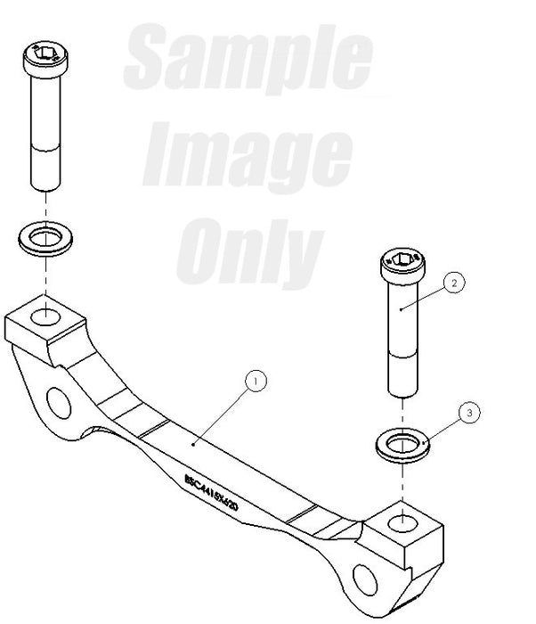 Bracket Kit for Alcon LC200/Tundra front caliper