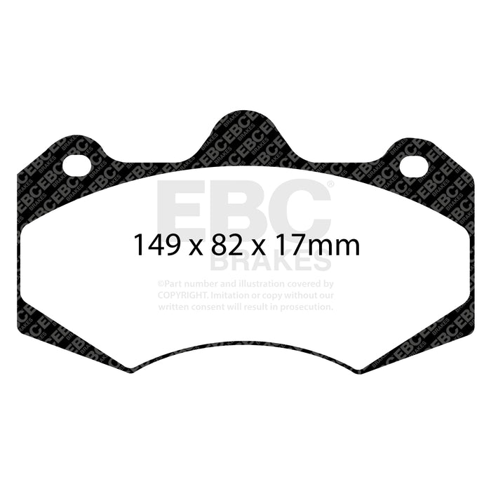 EBC yellowstuff brake pads fits Ap Racing Caliper Cp7040