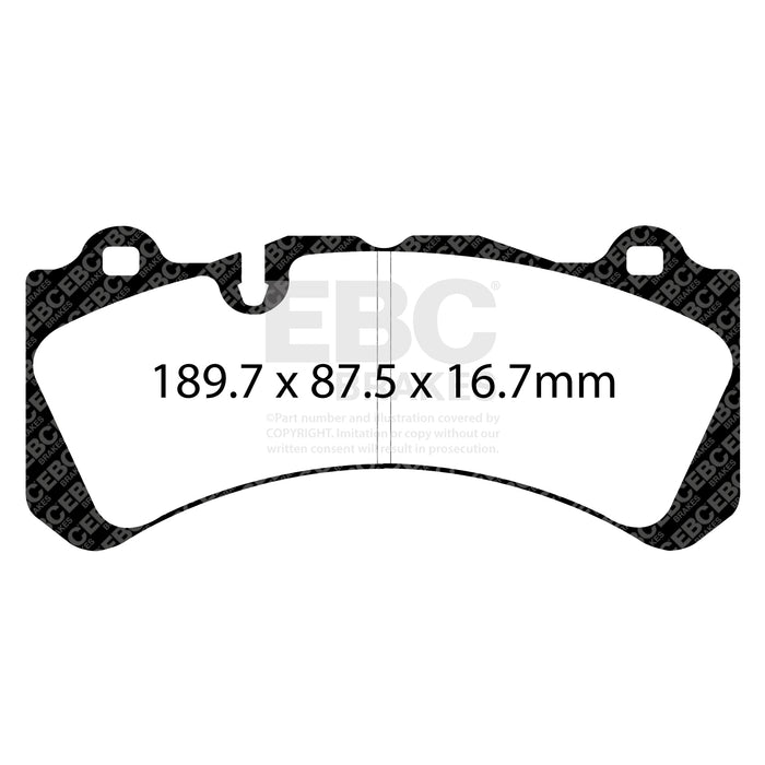 EBC yellowstuff brake pads front fits 2014 Volvo S60 Polestar V60 Polestar 3 0t