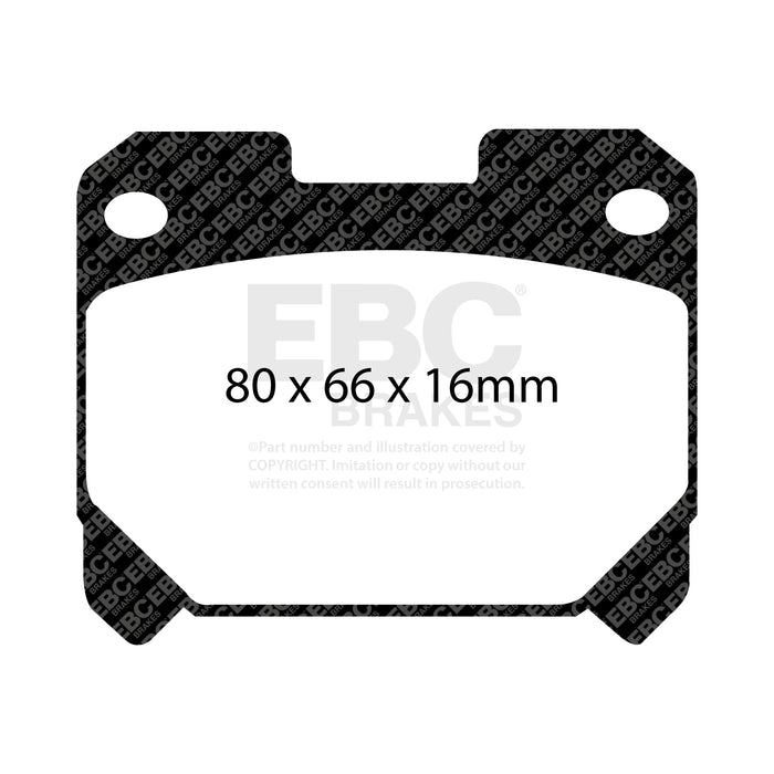EBC yellowstuff brake pads rear fits 1993 98 Toyota Supra 3 0 Twin Turbo