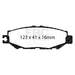 EBC redstuff brake pads rear fits 1993 94 Lexus Ls400 4 0