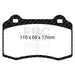 EBC yellowstuff brake pads front fits 1992 00 Dodge Viper 8 0
