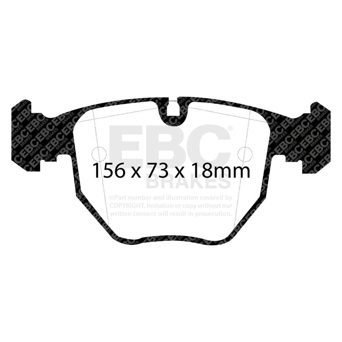 EBC redstuff brake pads front fits 2000 04 Bmw M5 5 0 E39