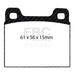 EBC redstuff brake pads fits 1973 77 Porsche 911 2 7l