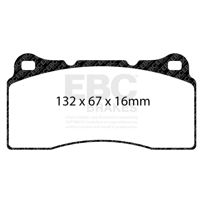 EBC redstuff brake pads front fits 1999 03 Aston Martin Db7 5 9