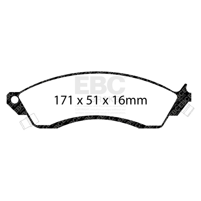 EBC bluestuff brake pads front fits 1985 88 Chevrolet Camaro 3rd Gen 2 8